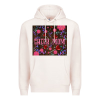 Pale Pink cheer mom party Premium Hoodie - LillyAllenDesigns