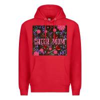 Red cheer mom party Premium Hoodie - LillyAllenDesigns