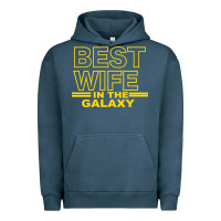 Pigment Midnight Navy BEST WIFE IN THE GALAXY Urban Hoodie - Bettercallsaul