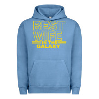 Pigment Pebble Blue BEST WIFE IN THE GALAXY Urban Hoodie - Bettercallsaul