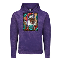 Cloud Purple african american santa joy Vintage Hoodie - RanaPortraitStore