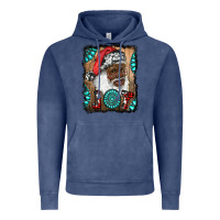 Vintage Denim african american santa joy Vintage Hoodie - RanaPortraitStore