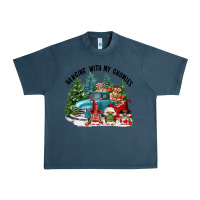 Midnight Navy hanging with my gnomies Urban Heavy Tee - FaDigitalArtStudio