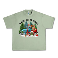 Oil Green hanging with my gnomies Urban Heavy Tee - FaDigitalArtStudio