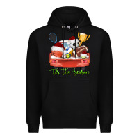 Black tis the season sports truck christmas Premium Hoodie - AdoDesignShop
