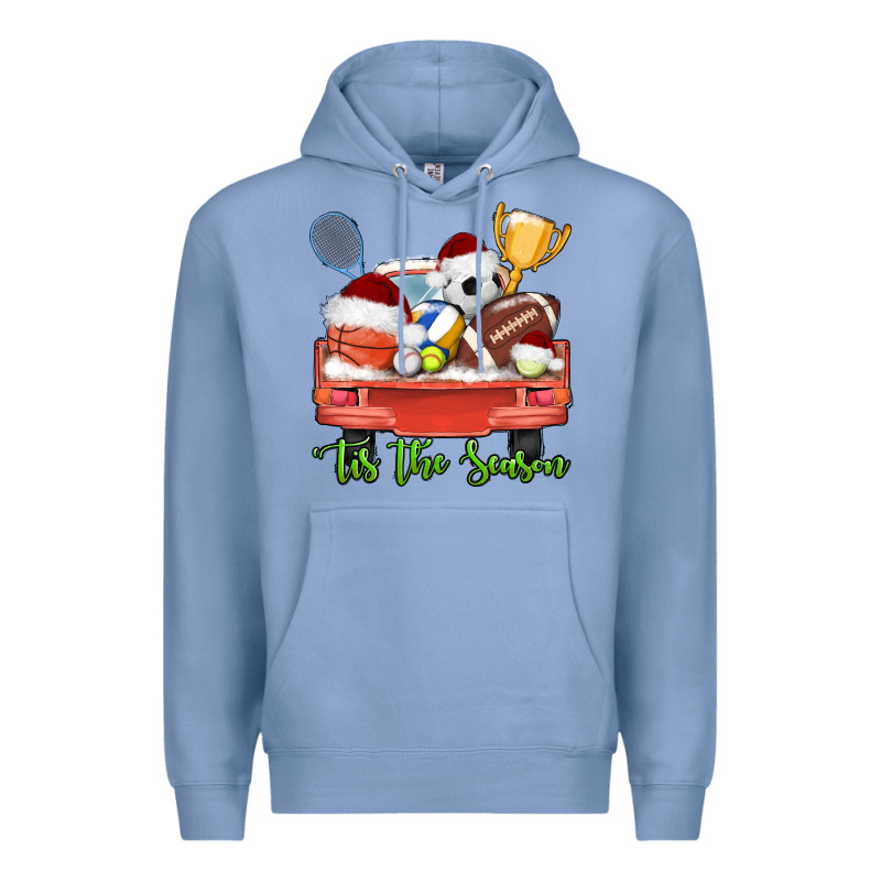 Tis The Season Sports Truck Christmas Premium Hoodie by AdoDesignShop | Teevron