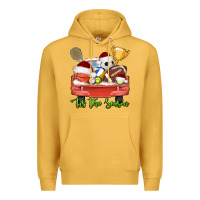 Mustard tis the season sports truck christmas Premium Hoodie - AdoDesignShop