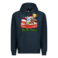 Navy tis the season sports truck christmas Premium Hoodie - AdoDesignShop