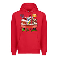 Red tis the season sports truck christmas Premium Hoodie - AdoDesignShop