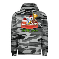 Slate Camo tis the season sports truck christmas Premium Hoodie - AdoDesignShop
