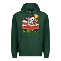 Sports Green tis the season sports truck christmas Premium Hoodie - AdoDesignShop