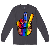 Smoke pride leopard peace hand Long Sleeve Tee - JahusDesignShop