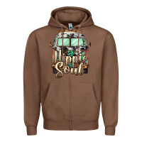 Chestnut hippie soul caravan Zipper Hoodie - BarkalooDesign