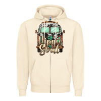 Sandshell hippie soul caravan Zipper Hoodie - BarkalooDesign