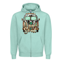 Seafoam hippie soul caravan Zipper Hoodie - BarkalooDesign