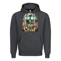 Smoke hippie soul caravan Zipper Hoodie - BarkalooDesign
