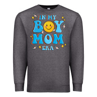 Charcoal Heather in my boy mom era Premium Sweatshirt - MaliasSmallBusiness