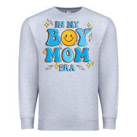 Heather Grey in my boy mom era Premium Sweatshirt - MaliasSmallBusiness
