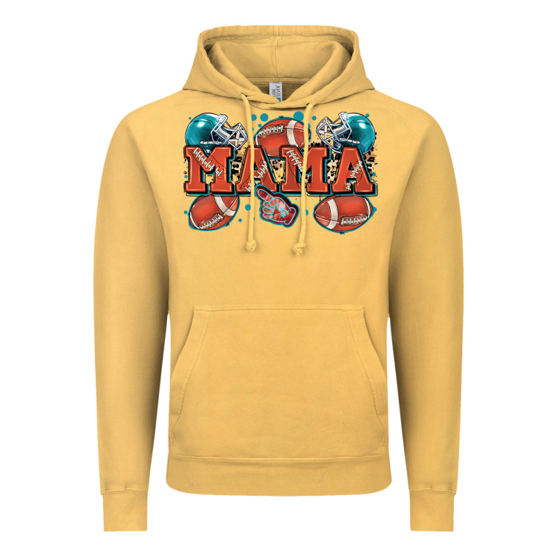 Mama American Football Vintage Hoodie by Zillion Design Studio | Teevron
