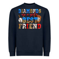 Navy diamonds are a girl's best friend baseball Heavyweight Sweatshirt - Zillion Design Studio
