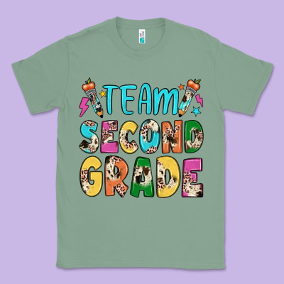 Team Second Grade Classic Tee Designed By Jahusdesignshop