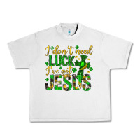 Lunar Rock i dont need luck ive got jesus st. patricks day Urban Heavy Tee - Neo Western