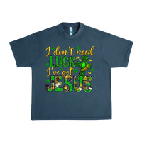 Midnight Navy i dont need luck ive got jesus st. patricks day Urban Heavy Tee - Neo Western