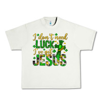 Pistachio i dont need luck ive got jesus st. patricks day Urban Heavy Tee - Neo Western