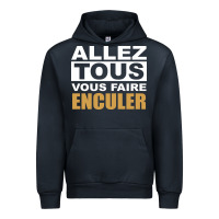 Navy Allez Tous Vous Enculer Urban Hoodie - Bettercallsaul