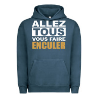Pigment Midnight Navy Allez Tous Vous Enculer Urban Hoodie - Bettercallsaul