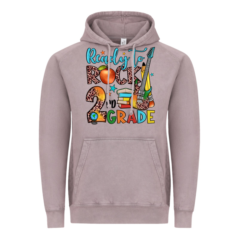 Ready To Rock 2nd Grade Vintage Hoodie by JahusDesignShop | Teevron