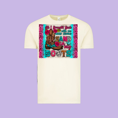 All I Brought Back With Me Was Some Sand In My Boots Tumbler Vintage Tee Designed By Hra Design Shop