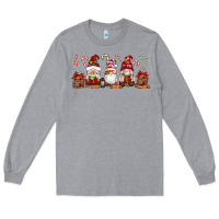 Heather Grey Christmas Gnomes Long Sleeve Tee - Artiststas