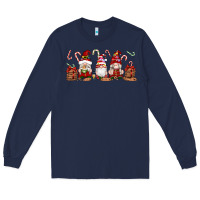 Navy Christmas Gnomes Long Sleeve Tee - Artiststas