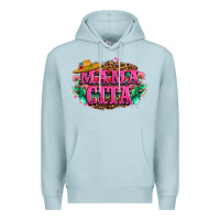 Blue Mist vibrant fiesta typography Premium Hoodie - LillyAllenDesigns