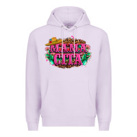 Lilac vibrant fiesta typography Premium Hoodie - LillyAllenDesigns