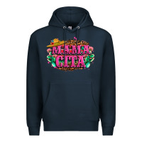Navy vibrant fiesta typography Premium Hoodie - LillyAllenDesigns