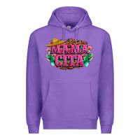 Purple vibrant fiesta typography Premium Hoodie - LillyAllenDesigns