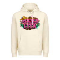 Sandshell vibrant fiesta typography Premium Hoodie - LillyAllenDesigns