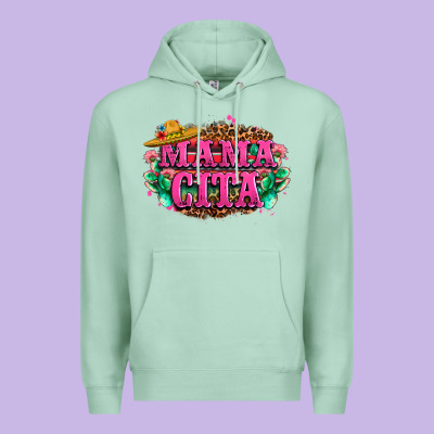 Vibrant Fiesta Typography Premium Hoodie Designed By Lillyallendesigns