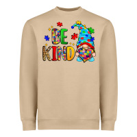 Be Kind Autism Gnome Heavyweight Sweatshirt | Teevron