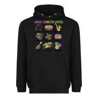 Black laissez les bons temps rouler Heavyweight Hoodie - MaliasSmallBusiness