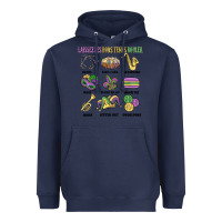 Navy laissez les bons temps rouler Heavyweight Hoodie - MaliasSmallBusiness