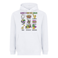 White laissez les bons temps rouler Heavyweight Hoodie - MaliasSmallBusiness
