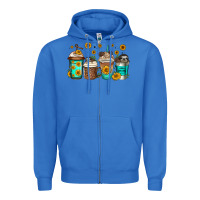 True Royal sloth coffee cups Zipper Hoodie - Jasminsmagicworld