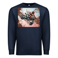 Navy born to ride dirty bikes Premium Sweatshirt - MaliasSmallBusiness
