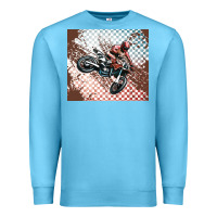 Ocean Blue born to ride dirty bikes Premium Sweatshirt - MaliasSmallBusiness