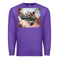 Purple born to ride dirty bikes Premium Sweatshirt - MaliasSmallBusiness