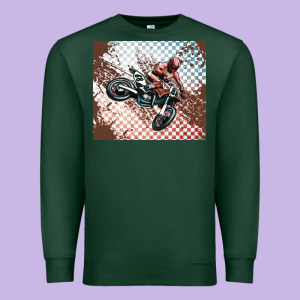 Born To Ride Dirty Bikes Premium Sweatshirt Designed By Maliassmallbusiness