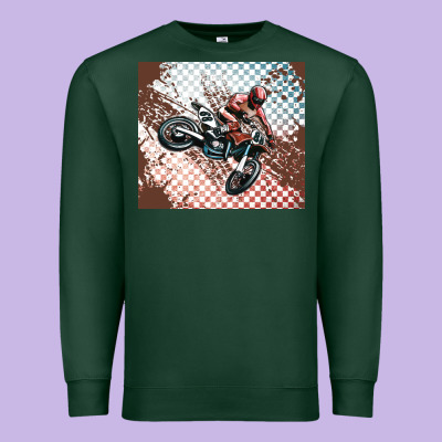 Born To Ride Dirty Bikes Premium Sweatshirt Designed By Maliassmallbusiness